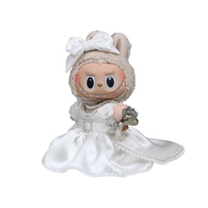 Muñeca Labubu con Vestido de Novia, Llavero de Vinilo de 17 cm, Accesorio de Peluche Estilo Coreano para Niñas - Product Image 5