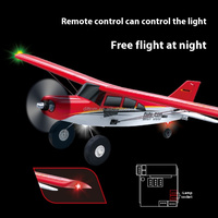 Avion d'exercice RC QIDI-560 2.4G 4CH Avion en mousse électrique sans balais Jouets volants avec lumières