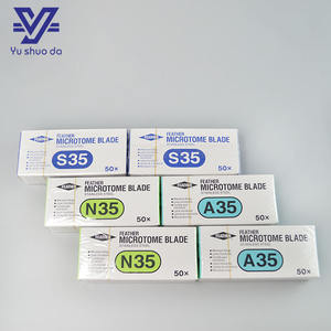 ใบมีดไมโครโตมสแตนเลสแบบใช้แล้วทิ้งสำหรับห้องปฏิบัติการยี่ห้อเฟเธอร์ - Product Image 6
