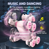 2.4G télécommande 8 roues chien robotique intelligent programmation interactive jouet robot pour animaux de compagnie avec chant et danse