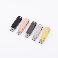 Flash Drive USB 3.0 Type-C Metal Bisnis dengan Enkripsi, Penyimpanan 128GB-8GB, Garansi 2 Tahun untuk Perangkat Android