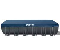 INTEX 26364 7.32*3.66*1.32m Rectangle Famille Enfants Adultes En Plein Air Plaisir De L'eau Hors Sol En Acier Métal Cadre Piscine