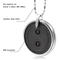 Pendentif à énergie scalaire de lave quantique / Pendentif en cristal de quartz naturel