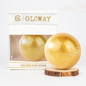 Conception de produit spécifique à la marque Bain d'aromathérapie adoucissant pour la peau luxueux Fizzies <span class=keywords><strong>Or</strong></span> Bombes de bain à paillettes hydratantes pour les femmes - Product Image 1