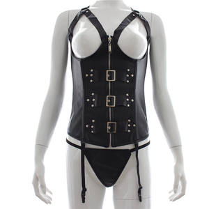 <span class=keywords><strong>Bondage</strong></span> Damesuitrusting Flirten Kleding Sexy Lederen Kleding Fetisj Sexy Lederen Latex Kleding - Product Image 1