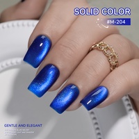 Vernis à ongles gel UV XEIJAYI Bleu Klein Effet Œil de Chat, Norme Européenne, Sans TPO, OEM ODM, Fournitures en gros pour la peinture des ongles