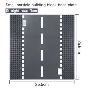 Microladrillos de plástico para exhibición de juguete, placa base de bloques de construcción de partículas pequeñas, 26x26 cm - Product Image 5