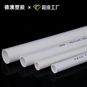 Tuberías de PVC para Suministro de Agua, Blancas, Engrosadas, Duraderas, para Renovación y Decoración del Hogar, con Conexión por Adhesión y Servicio de Corte - Product Image 3