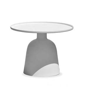 Mesa Auxiliar Redonda Multicolor con Base de <span class=keywords><strong>Campana</strong></span>, Mesa de Patio con Estructura Metálica para Jardín o Cafetería - Product Image 2
