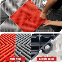 Design industriel Style Car Wash Room Grille Outdoor Applicable 4S Film Decoration Splicing Floor Mat for Beauty Car