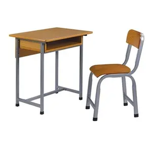 School Furniture Used High School Classroom High quality Single Set Desk and Chair