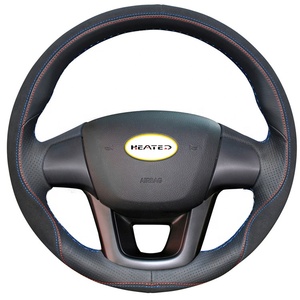 Funda de Cuero para <span class=keywords><strong>Volante</strong></span> de 4 Radios para K2 <span class=keywords><strong>Rio</strong></span> 2011-2016 - Product Image 2