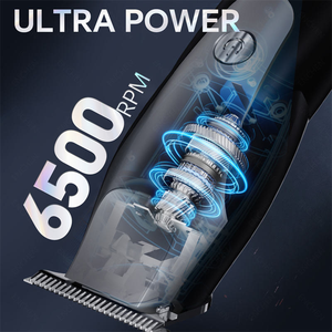Recortadora de Pelo Eléctrica de Acero Inoxidable Personalizable <span class=keywords><strong>para</strong></span> Hombre, con Pantalla LCD y Cuchillas Resistentes al Calor, <span class=keywords><strong>para</strong></span> Uso Doméstico y Comercial - Product Image 2