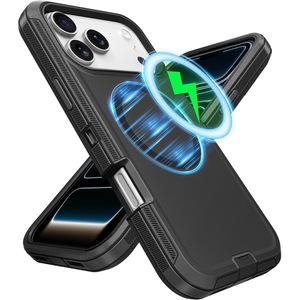 Funda Magnética 3 en 1 Anticaídas para <span class=keywords><strong>iPhone</strong></span> 17 Pro Max 16 15 14 Plus <span class=keywords><strong>13</strong></span>, Resistente a Impactos, Protección Tipo Armadura - Product Image 1