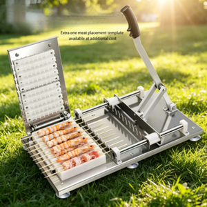 Máquina Manual para Brochetas de Cordero y <span class=keywords><strong>Cerdo</strong></span>, con Material de Grado Alimenticio para Uso en Exteriores - Product Image 1