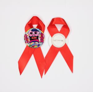 3 英寸玫瑰花 75毫米丝带胸针徽章材料套装，DIY 按钮制作材料，用于庆祝使用 - Product Image 3