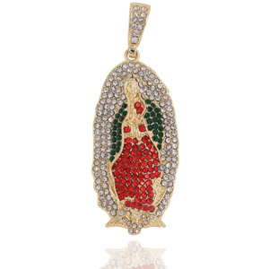 14K mạ vàng thánh Trinh Nữ Mary Jesus Medusa Tôn Giáo Mặt dây chuyền thời trang DIY hình học quyến rũ đối với trang sức Phụ Kiện Làm - Product Image 5