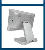Système de caisse enregistreuse informatique 15,6'' POS, machine de vente électronique, écran tactile tout-en-un, Windows 10, Wi-Fi 6, Bluetooth 5.2, SSD