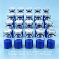 Peptide de cuivre bleu GHK-Cu Polypeptide Matières premières cosmétiques Blanchissant et hydratant Faible quantité minimale de commande Garantie de dédouanement