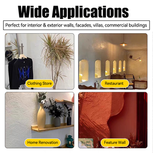 Premium Stucco Render Revestimiento Arena Textura Pintura Acabado mate áspero para superficies arquitectónicas elegantes - Product Image 5