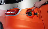 Voiture électrique miniature 4 roues pour adultes, homologuée L6e CEE, 4000W 60V120Ah, batterie plomb-acide haute puissance, 3 places, feux LED, toit ouvrant
