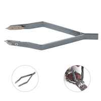 Pince à épiler personnalisable à ressort en alliage d'aluminium de type Y avec outils à main à surface d'oxydation