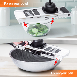 <span class=keywords><strong>Mandoline</strong></span> <span class=keywords><strong>à</strong></span> légumes réglable en acier inoxydable pour la cuisine, coupe-légumes et fruits, râpe <span class=keywords><strong>à</strong></span> chou - Product Image 4