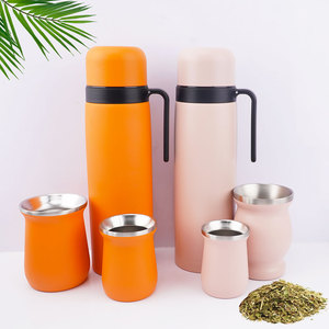 Set de <span class=keywords><strong>Mate</strong></span> de 1000 ml con Termo de Acero Inoxidable de Doble Pared y Alto Vacío con Asa, Botella de Agua Ecológica de <span class=keywords><strong>Argentina</strong></span> - Product Image 3