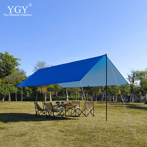 150D Oxford Silver Coating 2000-3000mm <b>Waterproof</b> Sunshade <b>Tent</b> Tarp 3*4M 4-6 Person Quick Automatic Opening Camping Hammock - Product Image 3
