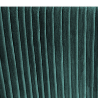 Vente en gros de meubles de salon modernes pouf carré repose-pieds pouf en tissu de velours vert à rayures