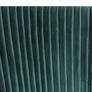 Vente en gros de meubles de salon modernes pouf carré repose-pieds pouf en tissu de velours vert à rayures - Product Image 5