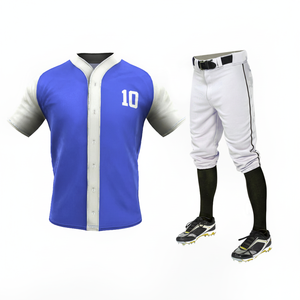 Tenue de baseball unisexe sur mesure OEM, maillot respirant à manches courtes par sublimation, grandes tailles, ensembles de sport à séchage rapide - Product Image 1