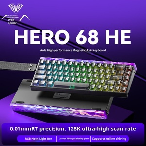 Teclado Mecánico AULA Tarantula HERO68HE de Ejes Magnéticos Intercambiables en Caliente, Tres Modos, para Diestros, USB-C, para Juegos Electrónicos FPS, Universal - Product Image 5
