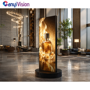 จอแสดงผล LED แบบสองด้าน Canyivision ความบางพิเศษ <span class=keywords><strong>หนา</strong></span> 26 มม. ตู้อะลูมิเนียมหล่อขึ้นรูป สำหรับสนามบินและห้างสรรพสินค้า - Product Image 1