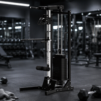 Système de poulies en acier à double réglage TOPFIT, station multifonction pour la musculation à domicile, entraîneur de croisement de câbles, pile de poids de 90 kg