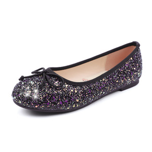 Zapatillas de <span class=keywords><strong>Ballet</strong></span> con Brillantina para Mujer, Color Rosa, con Lazo, Suela Suave, Cómodas, para Fiesta y Baile, Venta al Por Mayor - Product Image 5
