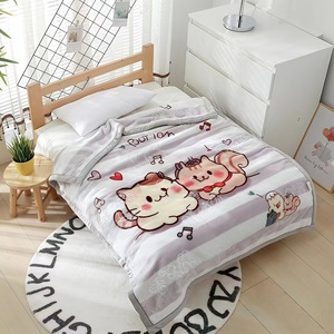 Couverture ChamXue à double couche, couverture en raschel épaisse, couverture en <span class=keywords><strong>polaire</strong></span> extra épaisse pour l'hiver, jeté de canapé chaud pour la maison, motif imprimé, petite taille - Product Image 4