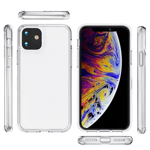 PC TPU 백색 전화 상자 기초 디자인 iphone 11 12 Pro max를 위한 당신의 자신의 주문 투명한 덮개