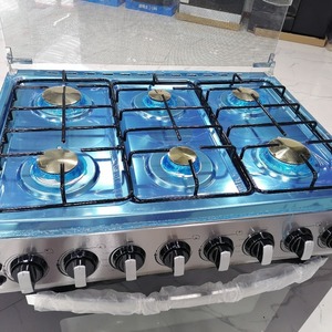 Low MOQ 6 Burner+Gas+<b>Stove</b> With Oven Stainless Steel Gas Range Heavy Duty Household 6 Burner Gas <b>Stove</b> - Product Image 3