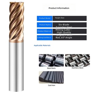 ดอกกัด 6 ฟลุต ขนาด 4-12 มม. แบบยาวพิเศษ สำหรับงานกัดเหล็กแข็ง - Product Image 3