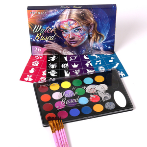 2色水彩絵の具パレット、磁気式詰め替え可能パレット、コスチューム用ボディペイント、フェイスペイントセット - Product Image 6