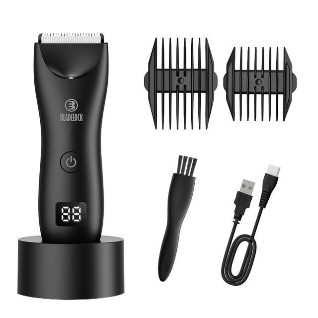 Professional Hair Clippers for Men Cordless Metal Barber Clippers and Trimmers Set, Hair Cutting Kit With LCD Display