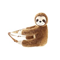 Sac à dos animal en peluche super doux, brodé, avec rembourrage en coton PP, anti-stress, doublure en maille, lavable, doudou d'anniversaire
