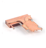 Dissipateur thermique en cuivre pur à caloducs, refroidisseur passif de processeur pour mini PC, ordinateur portable, système industriel embarqué, solution thermique OEM personnalisée