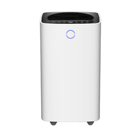 Déshumidificateur déshydratant OEM 12L/jour avec écran LED Wi-Fi, contrôlé par application, pour usage domestique, écologique, réfrigérant R290, électrique