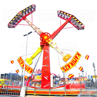 Manèges de fête foraine commerciaux, Kamikaze, fabricant professionnel, attraction de divertissement, remorque extrême, manège Kamikaze