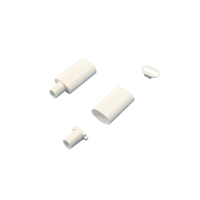 Chargeur en plastique haute brillance adaptateur secteur boîtier en plastique ensemble trois pièces câble de données coque matériaux d'isolation boîtier en plastique