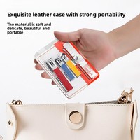 Longhui Nouveau Kit de Manucure Portable 5-en-1 en Acier Inoxydable Transparent Pliable Style Allemand Haute Esthétique