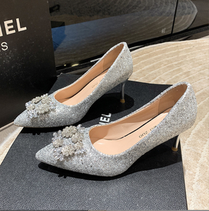 <span class=keywords><strong>Scarpe</strong></span> eleganti da donna stile francese eleganti da <span class=keywords><strong>sera</strong></span> con fibbia di cristallo <span class=keywords><strong>scarpe</strong></span> da sposa con strass <span class=keywords><strong>per</strong></span> matrimoni <span class=keywords><strong>scarpe</strong></span> lucide - Product Image 1