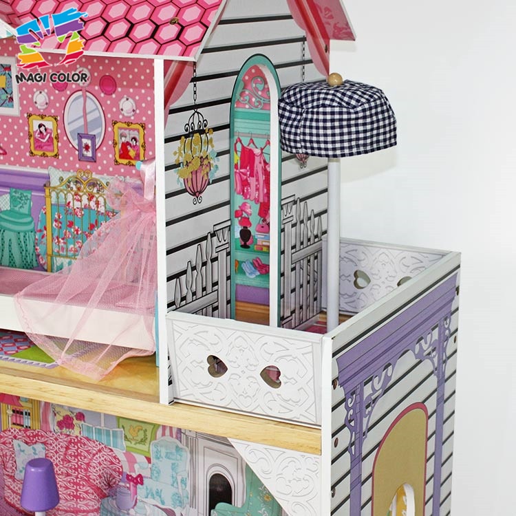Готовый к отправке кукольный домик для детей деревянные игрушки для ролевых игр с мебелью W06A220